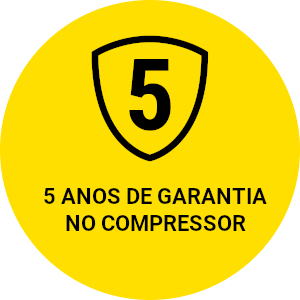 5 anos de garantia no compressor